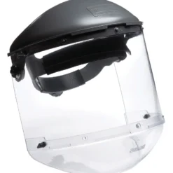Fibre-Metal by Honeywell Ratchet Dual 4 inch Crown High Performance Face Shield System, Clear Visor and Chin Guard - FM400DCCL