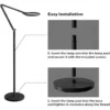 Honeywell Adjustable Modern Floor Lamp with Remote and Eye Protection, 2700k-5700k Color Temperature and 5 Brightness Levels, Black - HWL-F01BK