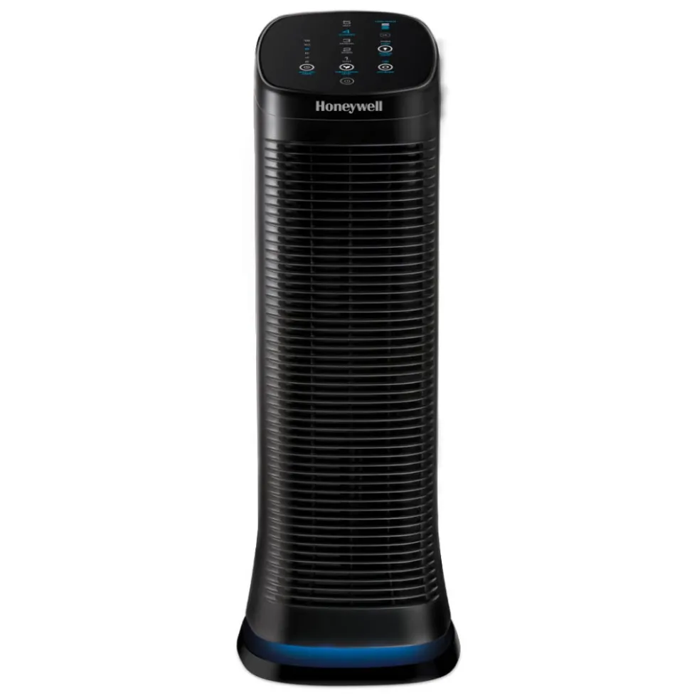 Honeywell Air Genius 5 Oscillating Tower Air Purifier and Odor Reducer - Black, HFD320