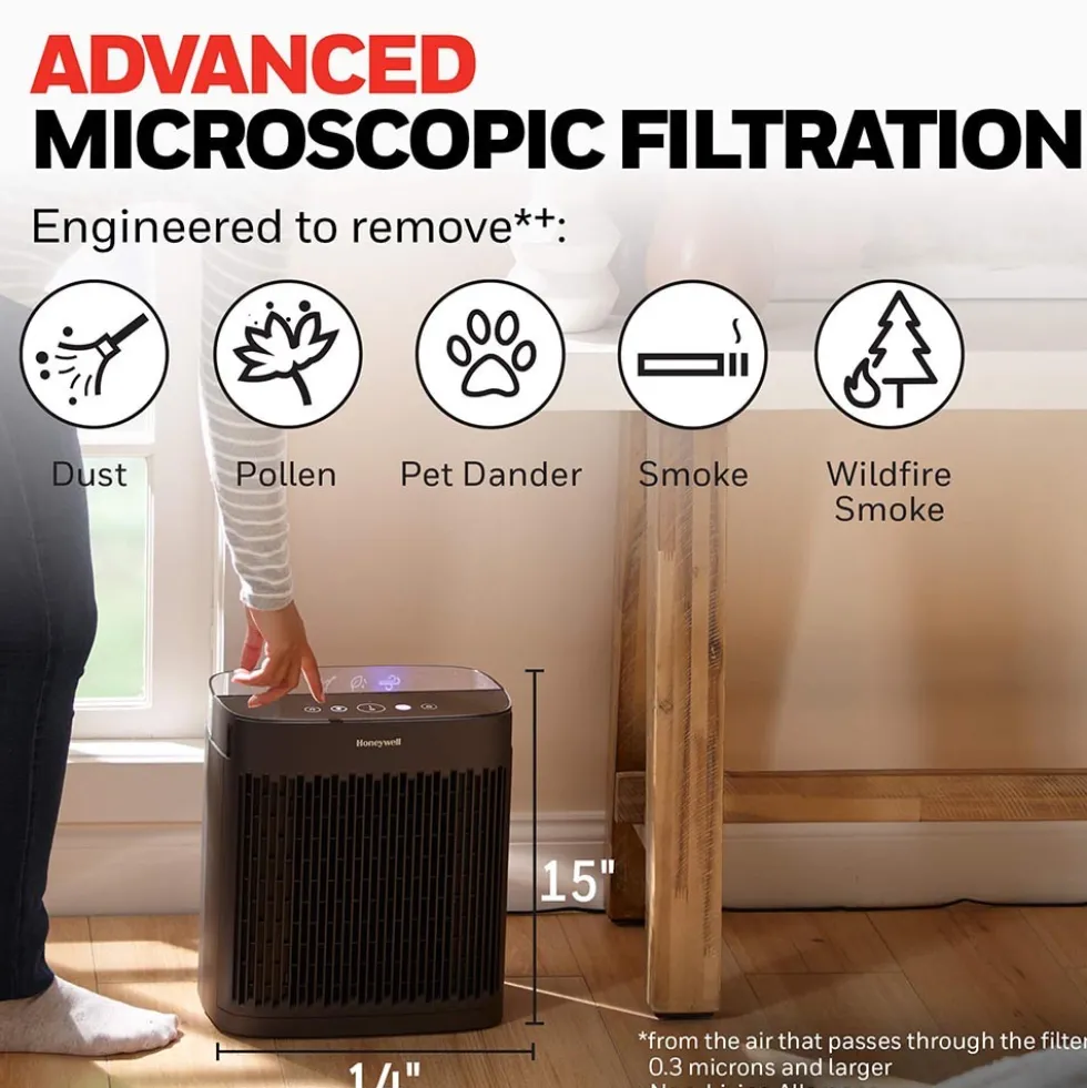 Honeywell Allergen Plus HEPA Air Purifier - Black, HPA5100B