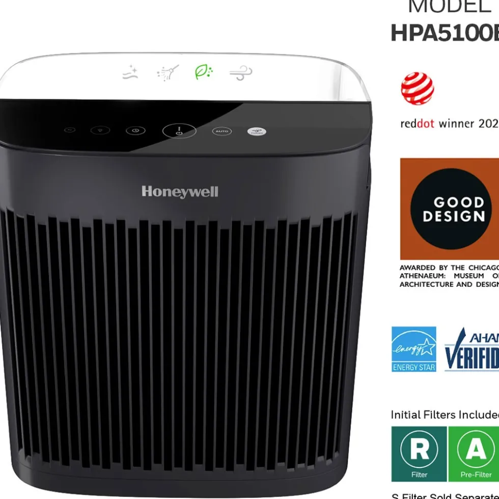 Honeywell Allergen Plus HEPA Air Purifier - Black, HPA5100B