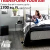 Honeywell Allergen Plus HEPA Home Air Purifier For Large Rooms - Black, HPA5200B