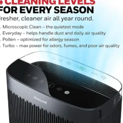 Honeywell Allergen Plus HEPA Home Air Purifier for Extra Large Rooms - Black, HPA5300B