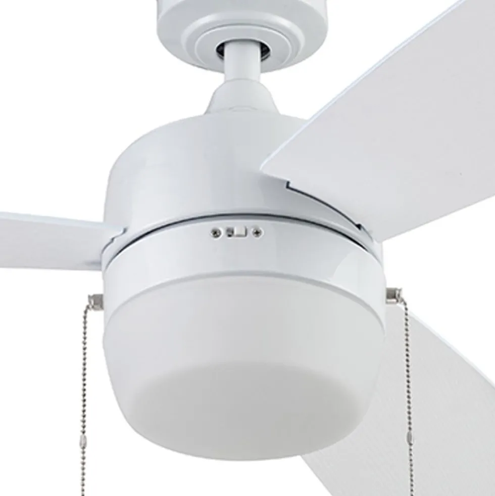 Honeywell Barcadero 3-Blade Ceiling Fan with Light, Bright White, 44-Inch - 51475