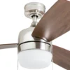 Honeywell Barcadero Indoor LED Ceiling Fan, Modern Brushed Nickel, 44-Inch - 50616