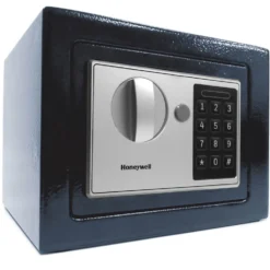Honeywell 5605B Compact Steel Digital Security Box - Navy (.15 cu ft.)