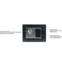 Honeywell 5605B Compact Steel Digital Security Box - Navy (.15 cu ft.)