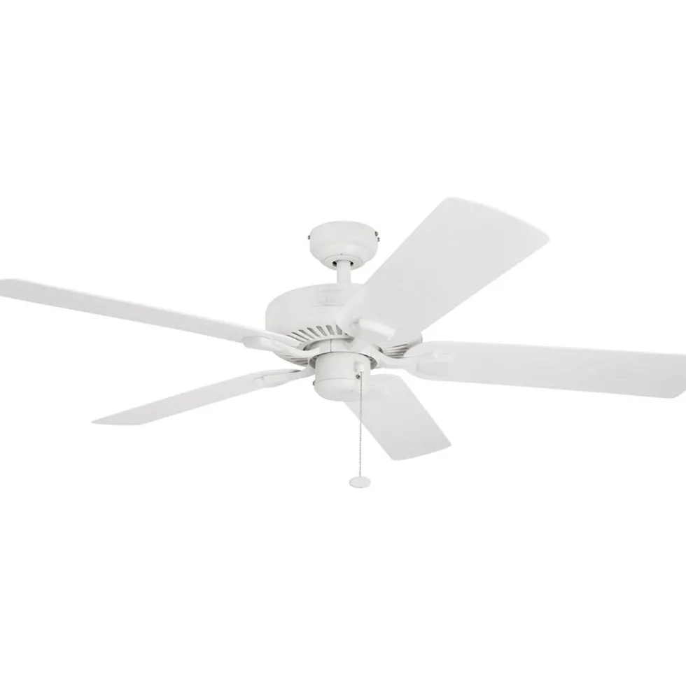Honeywell Belmar Indoor and Outdoor Ceiling Fan, White, 52-Inch - 50198