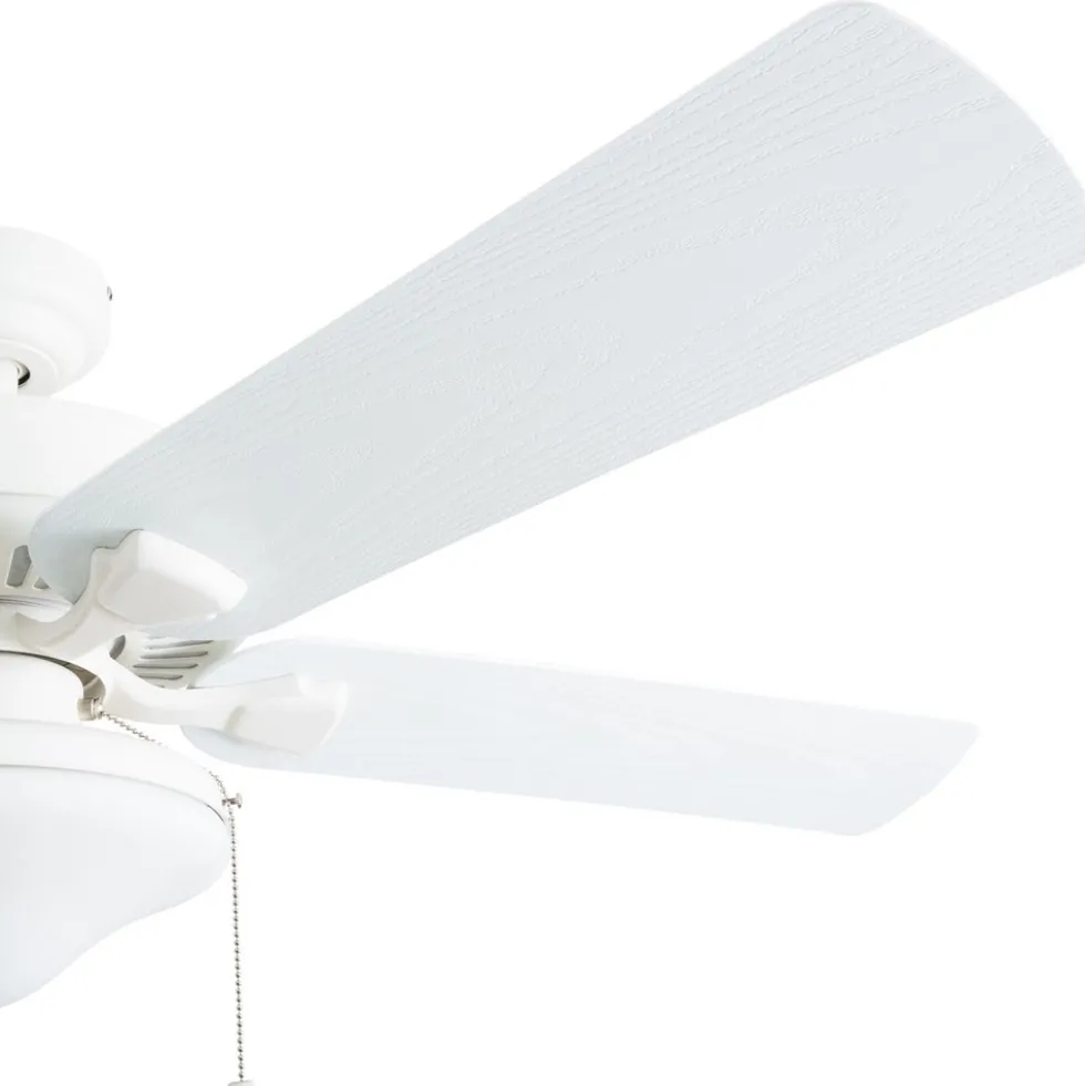 Honeywell Belmar Indoor and Outdoor Ceiling Fan, White, 52-Inch - 50513