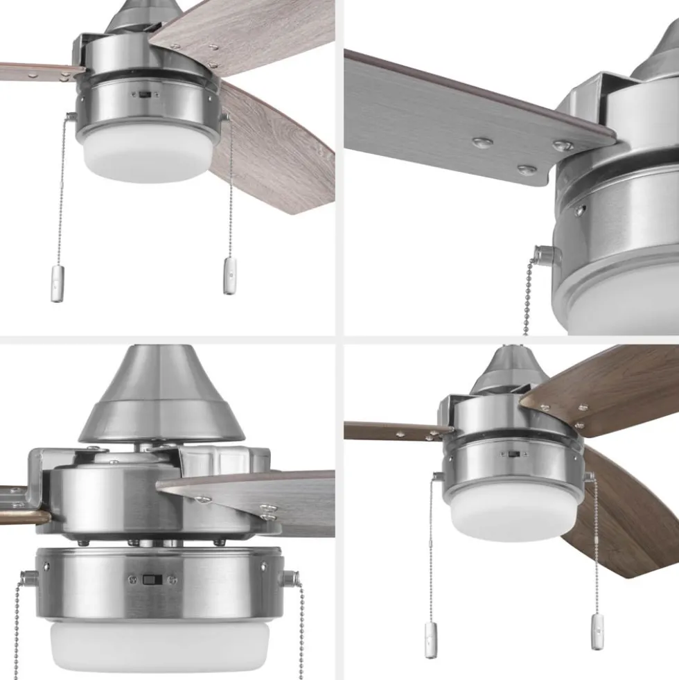 Honeywell Berryhill Indoor Ceiling Fan, Brushed Nickel, 48-Inch - 51857