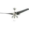 Honeywell 3 Blade Contemporary Phelix Indoor Ceiling Fan, Brushed Nickel, 56-Inch - 50611