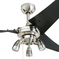 Honeywell 3 Blade Contemporary Phelix Indoor Ceiling Fan, Brushed Nickel, 56-Inch - 50611