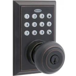Honeywell Bluetooth Enabled Digital Door Knob Lock With Keypad, Oil Rubbed Bronze, 8832401S