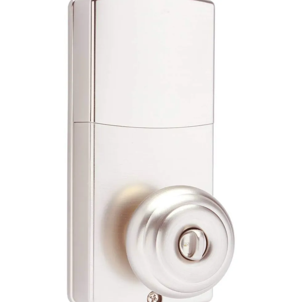 Honeywell Bluetooth Enabled Digital Door Knob Lock With Keypad, Satin Nickel, 8832301S
