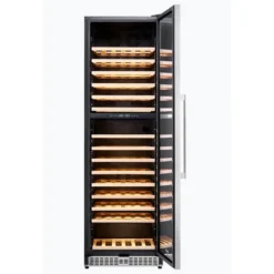 Honeywell 174 Bottle Large Freestanding Dual Zone Compressor Wine Cooler Refrigerator with Touch Controls, Stainless Steel - H174WCS
