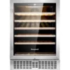Honeywell 46 Bottle Wine Cooler Refrigerator with Touch Controls, Stainless Steel - H46WCS-1