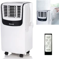 Honeywell 9,000 BTU Compact Portable Air Conditioner, Dehumidifier and Fan, White and Black, MO08CESWK6