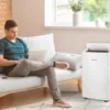 Honeywell 14,500 BTU Dual Hose Portable Air Conditioner with Dehumidifier and Fan, White, HW4CEDAWW0