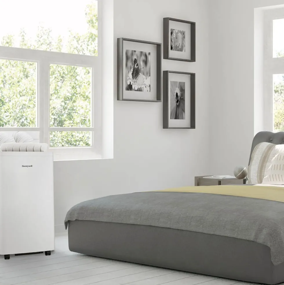 Honeywell 14,500 BTU Dual Hose Portable Air Conditioner with Dehumidifier and Fan, White, HW4CEDAWW0