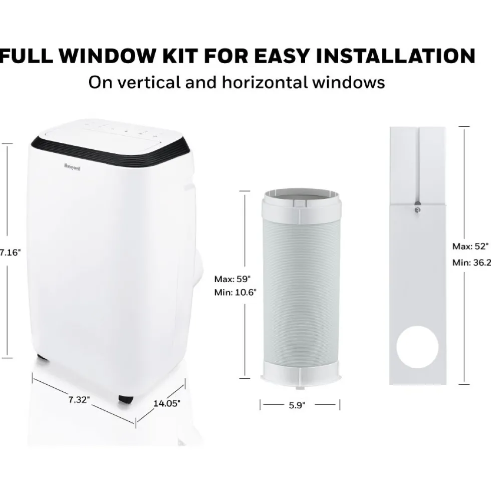 Honeywell 11,000 BTU Portable Air Conditioner, Fan, and Dehumidifier - White, HM2CESAWK8