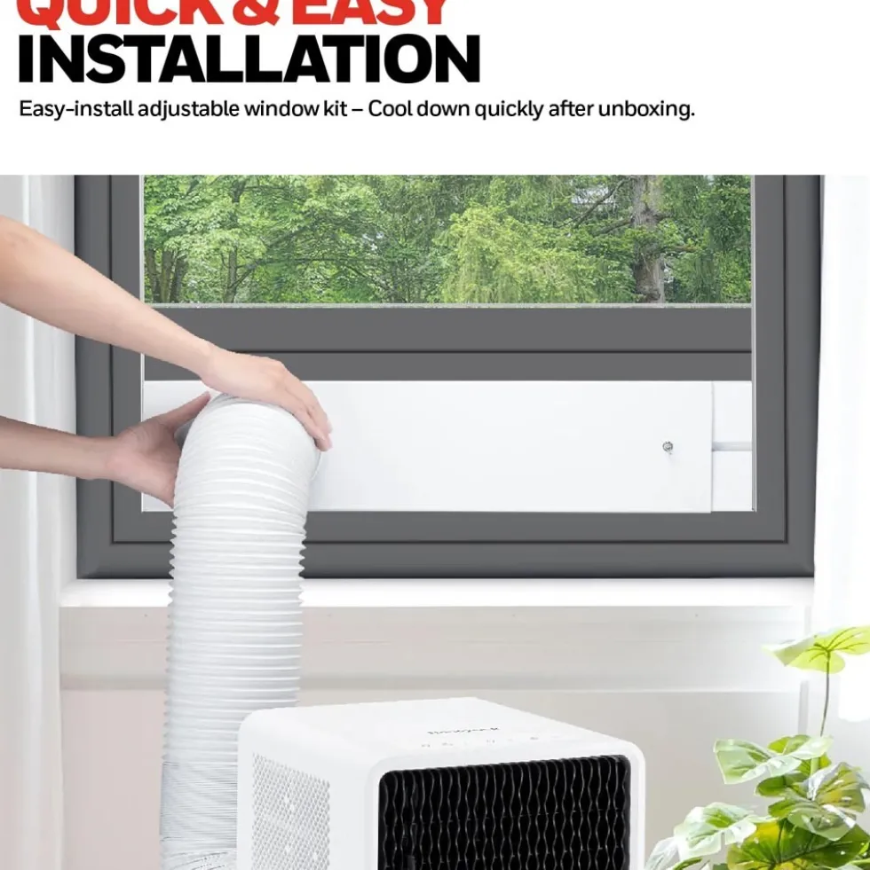 Honeywell 8,000 BTU Slim Portable Air Conditioner with Fan and Dehumidifier, HX2CESAWG8