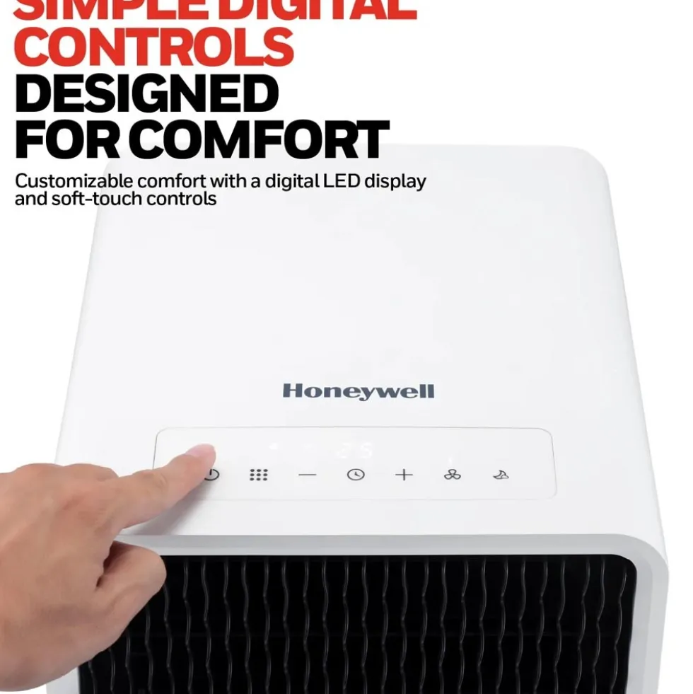 Honeywell 8,000 BTU Slim Portable Air Conditioner with Fan and Dehumidifier, HX2CESAWG8
