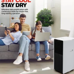 Honeywell 8,000 BTU Slim Portable Air Conditioner with Fan and Dehumidifier, HX2CESAWG8