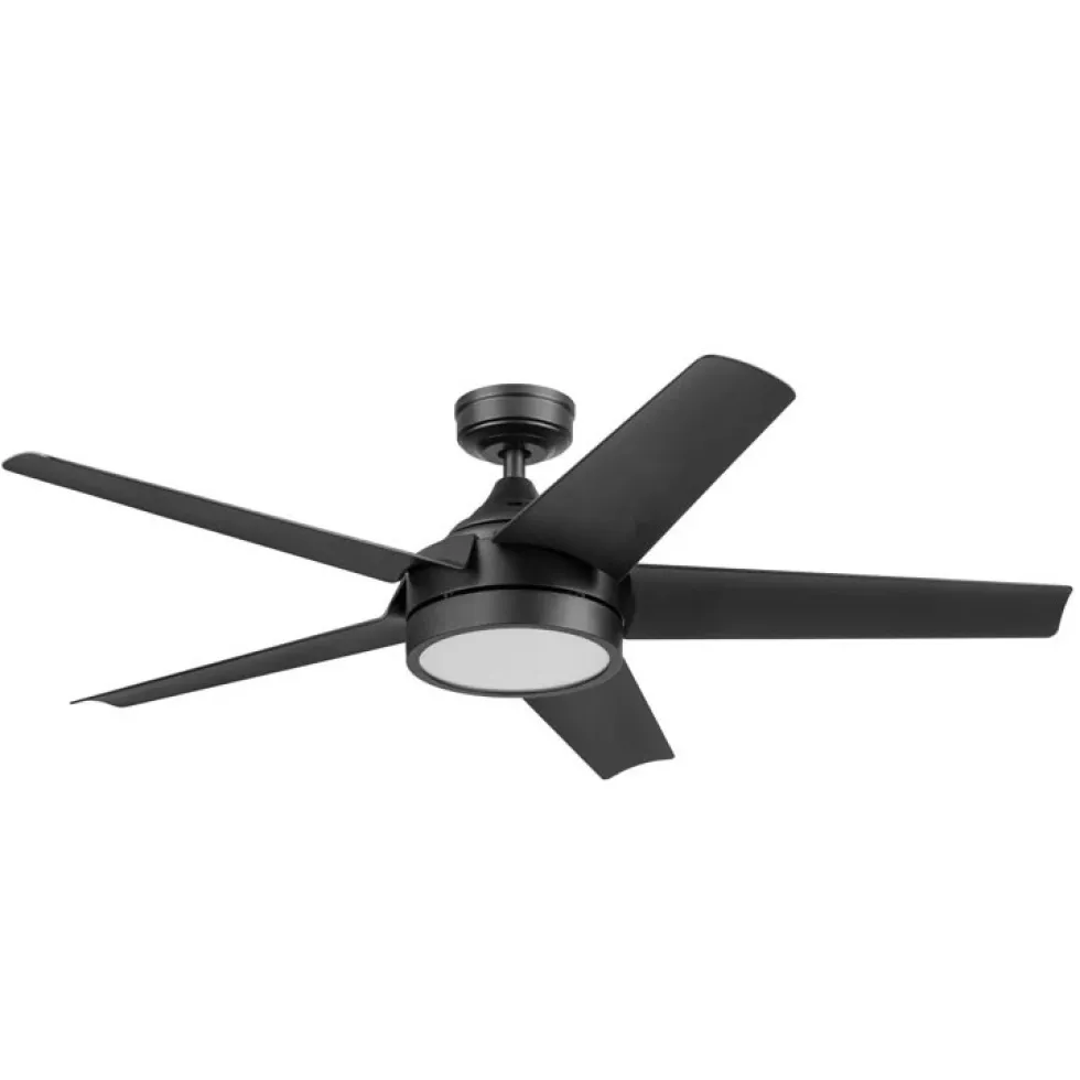 Honeywell Byard 52 inch Outdoor Ceiling Fan with Color Changing Light, Remote and Five Dual Finish Blades - 53004
