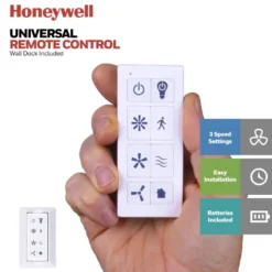 Honeywell Carmel Indoor LED Ceiling Fan with Reversible Blades, Pewter, 48-Inch - 51627
