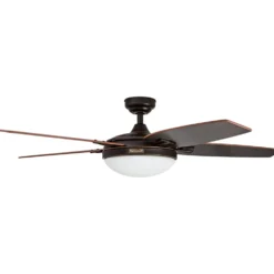 Honeywell Carmel Indoor LED Ceiling Fan with Light, Bronze, 48-Inch - 50197