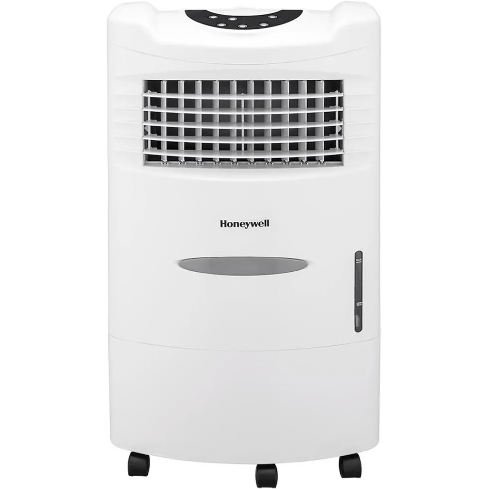 Honeywell CL201AEW Evaporative Air Cooler with Remote Control, 470 CFM - 5.3 Gallon Tank, White