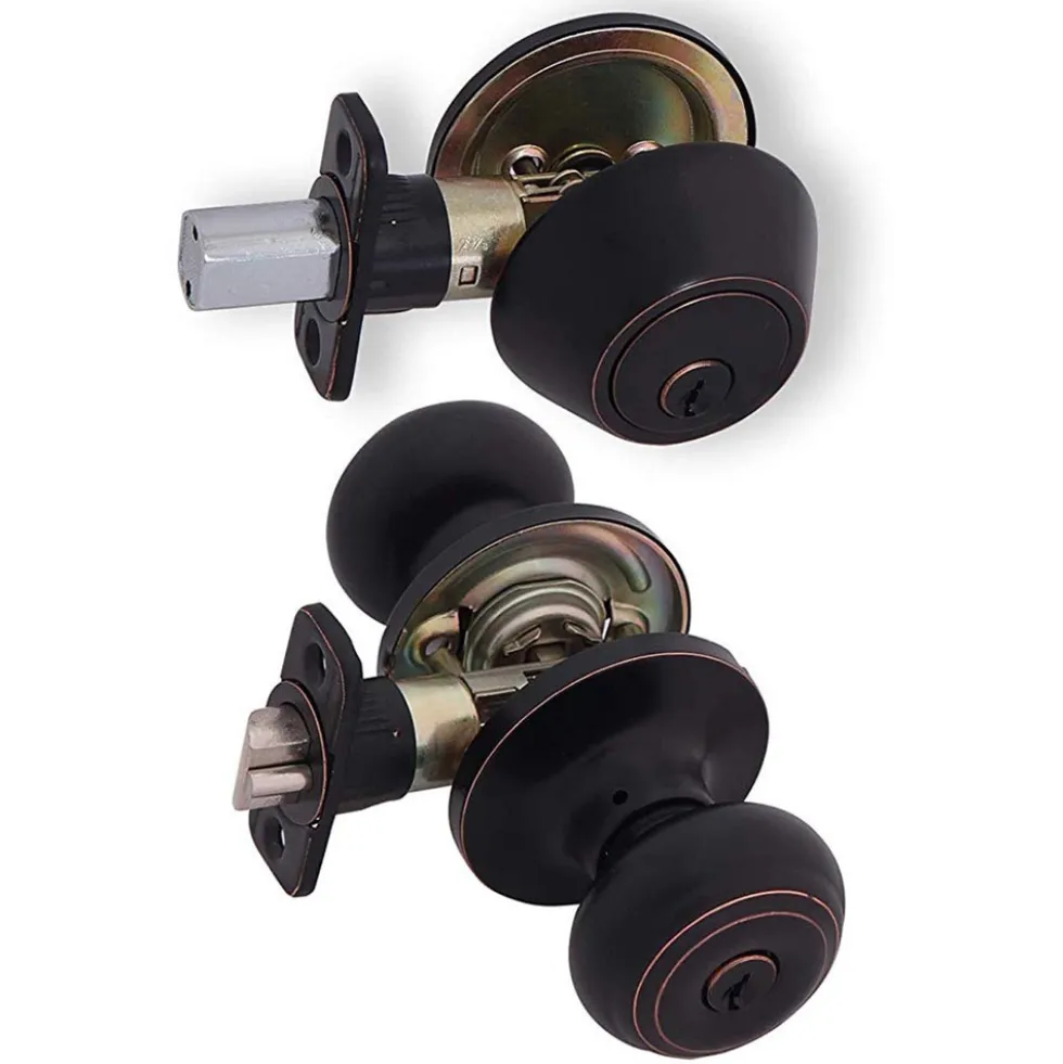 Honeywell Classic Door Knob Home Security Kit, Oil Rubbed Bronze, 8101406
