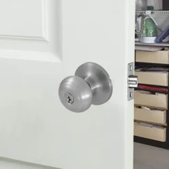 Honeywell Classic Entry Door Knob, Satin Nickel, 8101301