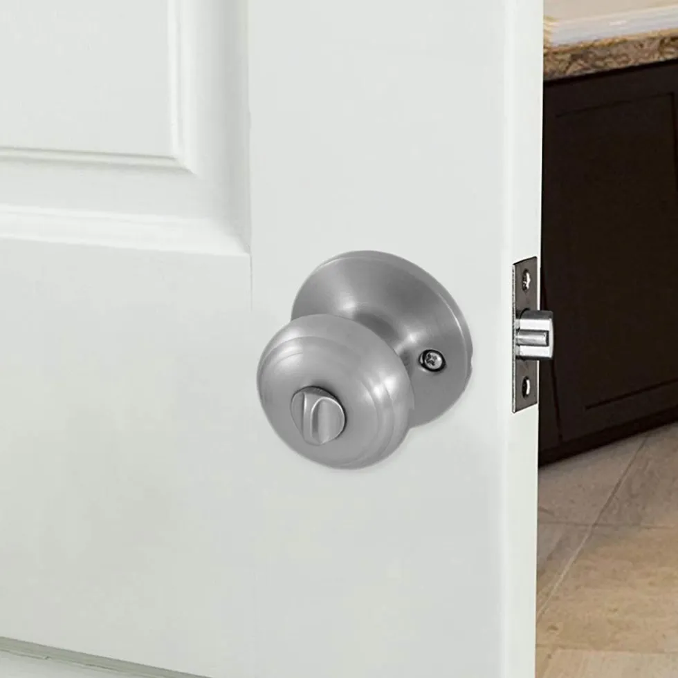 Honeywell Classic Privacy Door Knob, Satin Nickel, 8101302