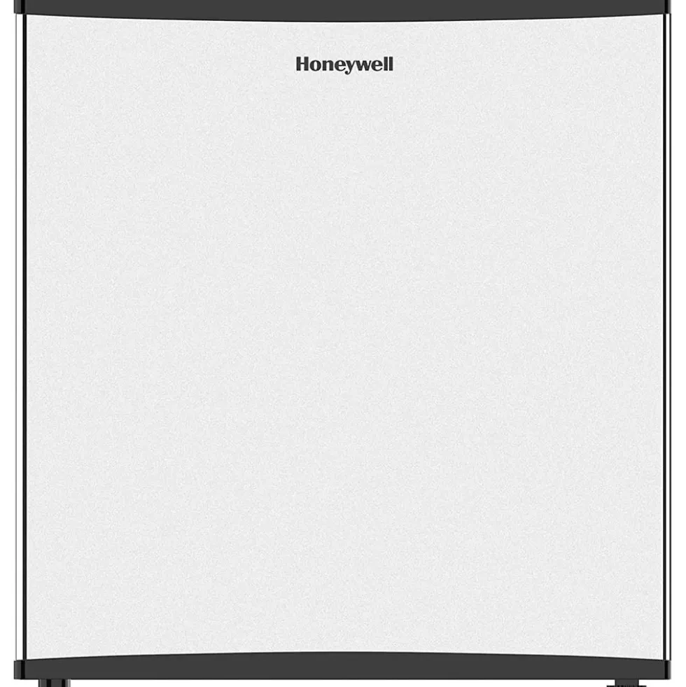 Honeywell Compact Refrigerator 1.6 Cu Ft Mini Fridge with Freezer, Stainless Steel - H16MRS