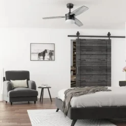 Honeywell Conifer Outdoor Ceiling Fan - 42 inch, Matte Black