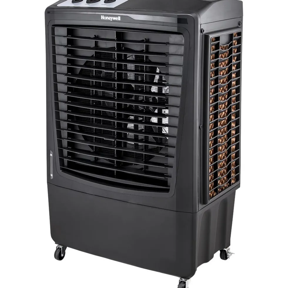 Honeywell CO610PM Outdoor Evaporative Air Cooler and Fan, 2669 CFM for Large Spaces - 14 Gallon Tank, Black