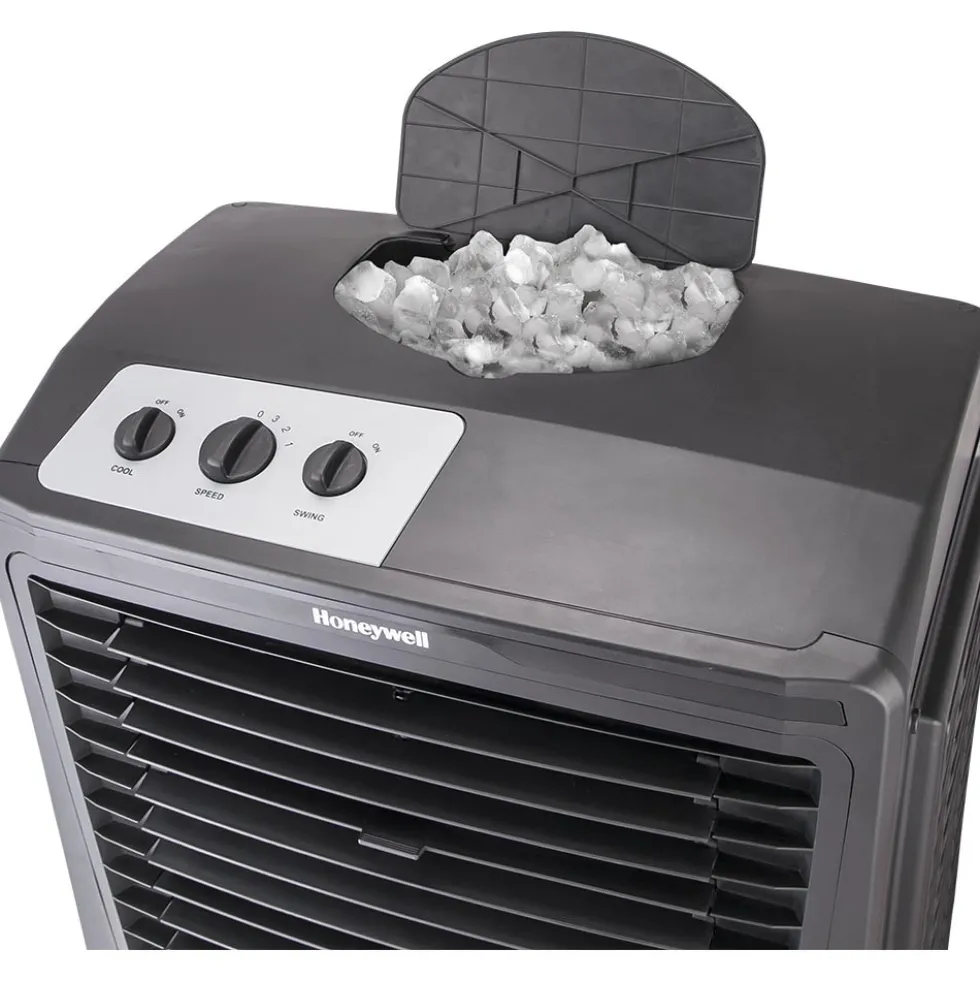 Honeywell CO610PM Outdoor Evaporative Air Cooler and Fan, 2669 CFM for Large Spaces - 14 Gallon Tank, Black