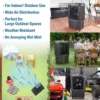 Honeywell CO810PM Outdoor Weatherproof Evaporative Air Cooler and Fan, 2800 CFM for Large Spaces - 19 Gallon Tank, Black