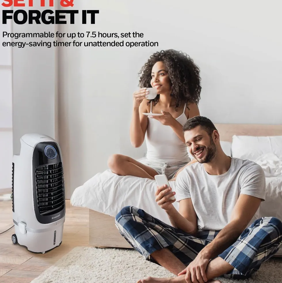 Honeywell CS10PE Spot Evaporative Air Cooler with Detachable Tank, 459 CFM for Small Spaces - White