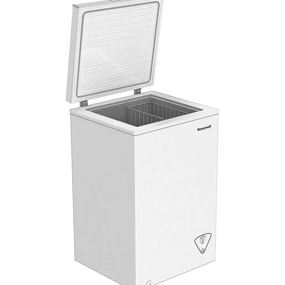 Honeywell 3.5 Cu Ft Chest Freezer with Removable Storage Basket, White - H35CFW