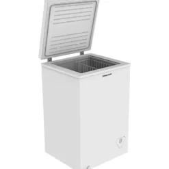 Honeywell 5 Cu Ft Chest Freezer with Removable Storage Basket, White - H5CFW
