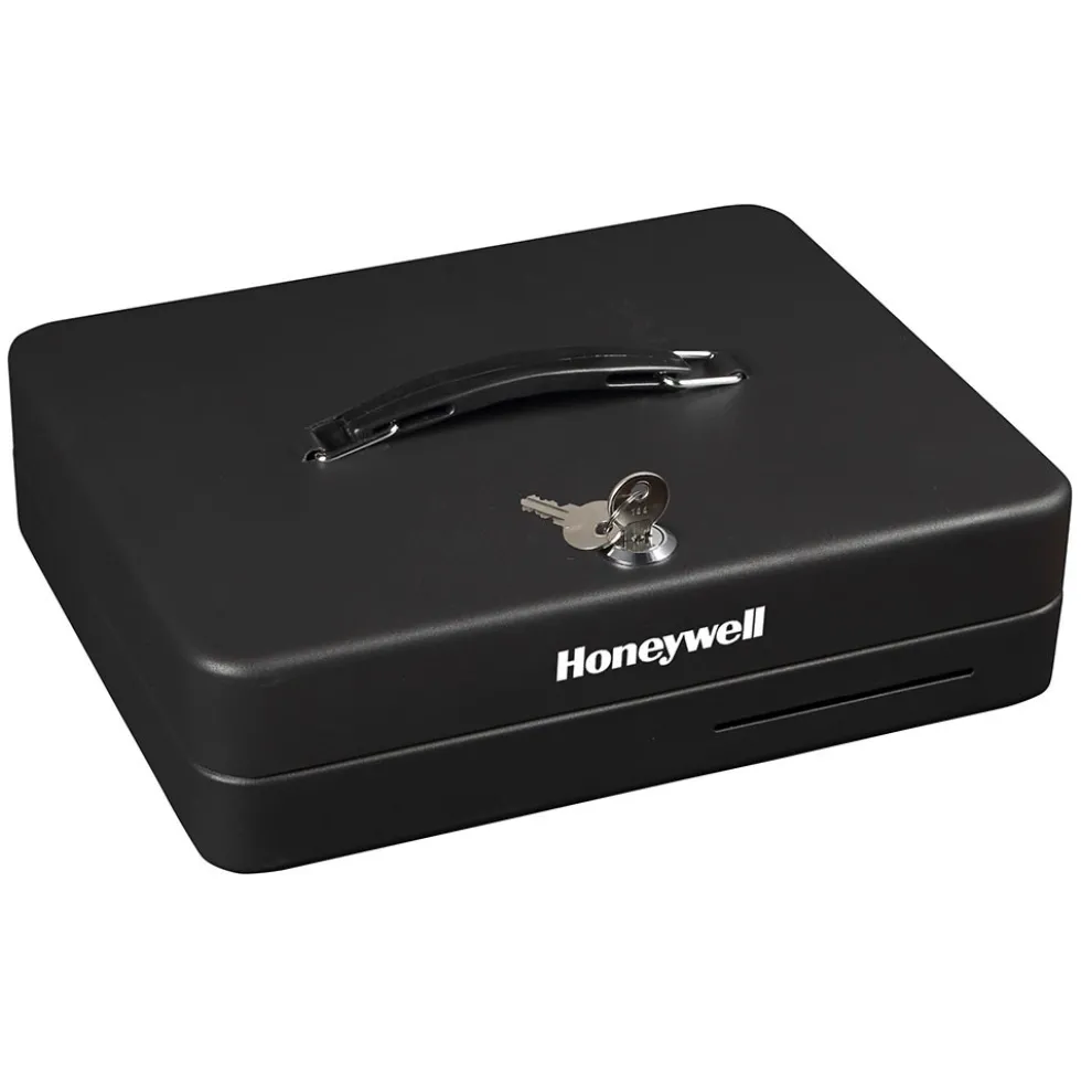 Honeywell 6113 Deluxe Steel Cash Box (5 Bill/8 Coin Slots)
