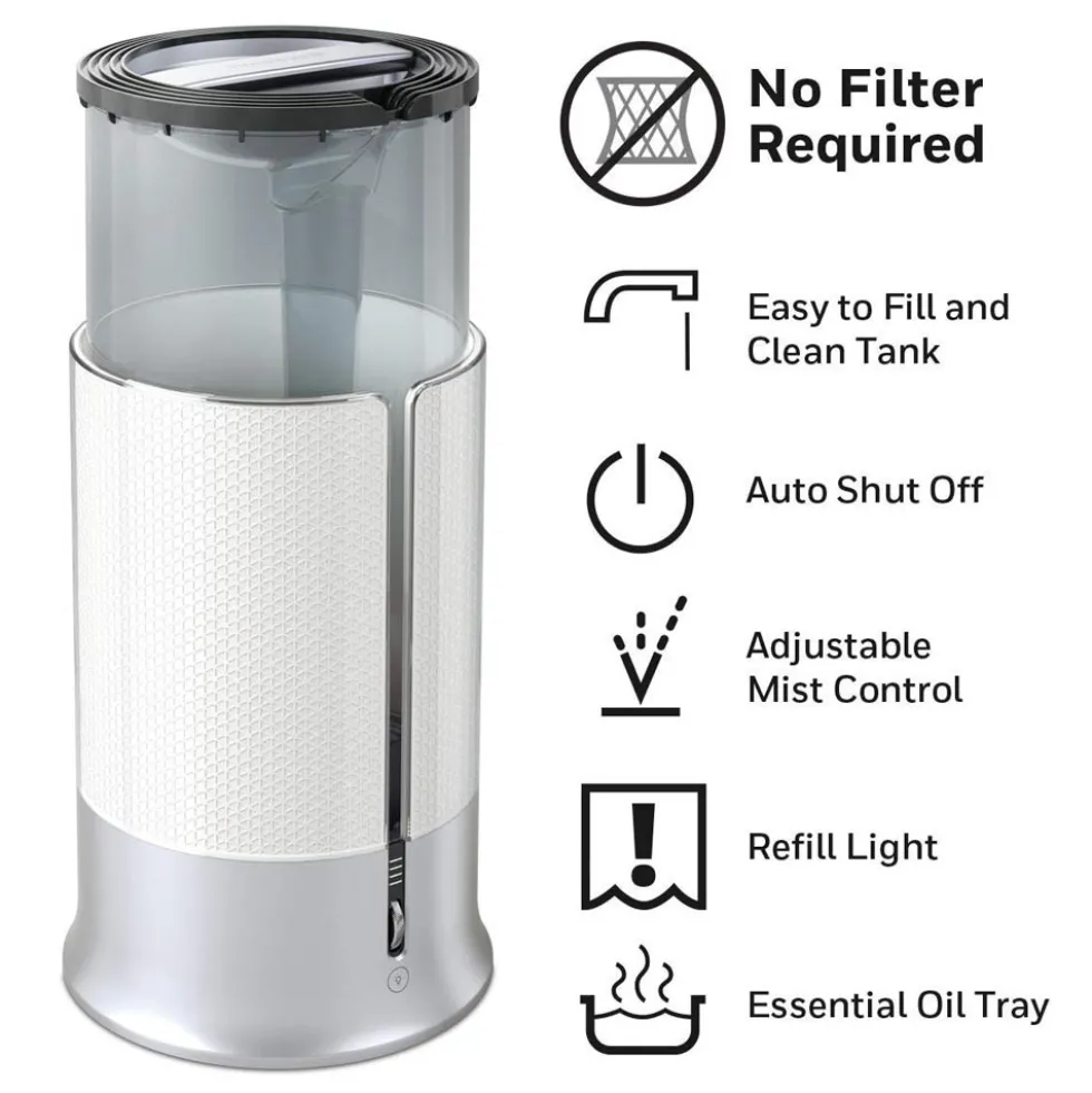 Honeywell Designer Series Cool Mist Humidifier - White, HUL430W