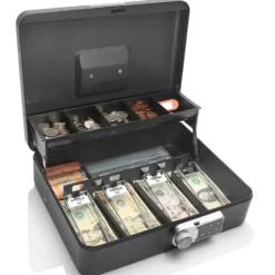 Honeywell 6213DG Digital Tiered Cash Box with Touchpad Lock (4 Bill/5 Coin Slots)
