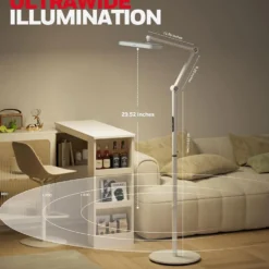 Honeywell Dimmable LED Floor Lamp with Sunturalux Technology and Dual Adjustable Arms - HWL-05D01