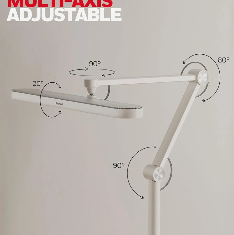 Honeywell Dimmable LED Floor Lamp with Sunturalux Technology and Dual Adjustable Arms - HWL-05D01