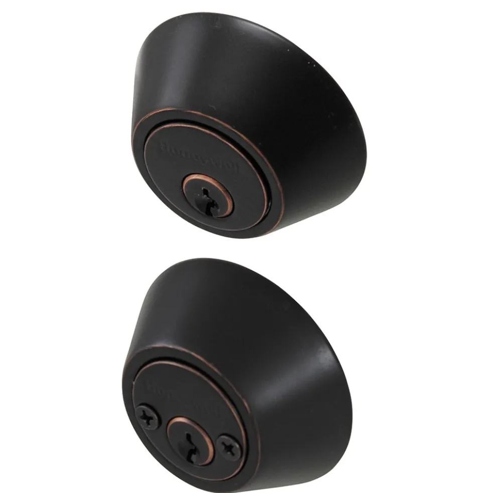 Honeywell Double Cylinder Deadbolt, Oil Rubbed Bronze, 8112409