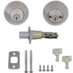 Honeywell Double Cylinder Deadbolt, Satin Nickel, 8112309