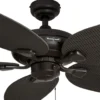 Honeywell Duvall Tropical Palm Leaf Indoor and Outdoor Ceiling Fan, Bronze, 52-Inch - 50201